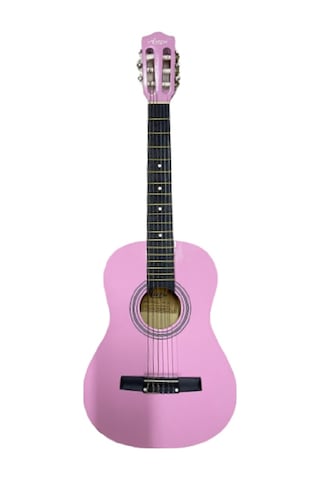 Klasik Gitar 3/4 Boy Pembe Sap Ayarlı Üst Kalite