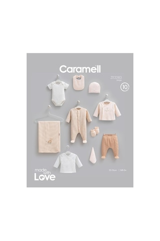 Caramell Pamuk Mini Travel 10 Parça Hastane Çıkışı Zıbın Seti Bej Crml.ze2283.bej
