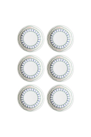 The Mia Spring Yemek Tabağı 6lı Set 20 Cm Renkli
