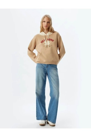 Koton Kadın Sweatshirt Bej 5wal10444ık 25ky59003291 Y5919