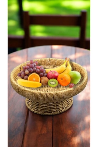 2'li Set Yuvarlak 32 Cm Ve 26 Cm Ayaklı Meyvelik 700696 Dekoratif
