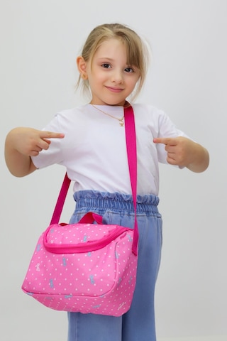 Termal Beslenme Çantası Tek Gözlü, Ayarlanabilir Omuz Askılı, Isı Yalıtımlı, Anaokulu & İlkokul Açık Pembe - Pembe