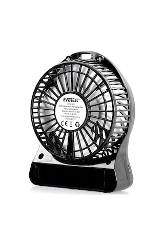 Everest Efn 501 Siyah Şarj Edilebilir 1200Mah Usb Fan