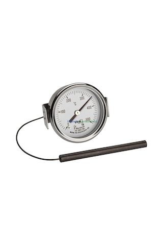 Teknikmarketiniz Ø60mm 500 C 1,5 Metre Kablo Fırın Termometresi