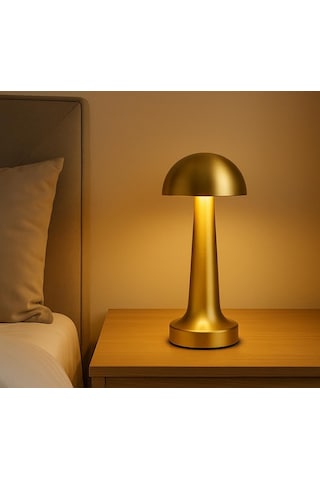 Cata Ct 8429 Lizbon Gold Kasa Şarjlı Masa Lambası 3 Renk