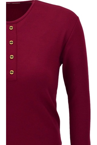 Kadın Kaşkorse Bluz Bgl-st04135 bordo Bordo