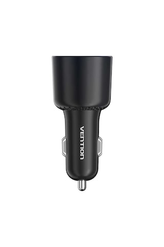 Vention 100w 3 Portlu 2 X Type-c + Usb-a Hızlı Araç Şarj Cihazı - Siyah