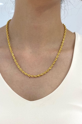 Zümrüt Sarraf 14 Ayar Altın Halat Zincir Kolye 8 G 38653238