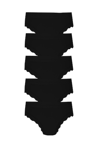 5li Kadın Pamuklu Paça Dantelli Yüksek Bel Külot İç Çamaşırı Işık 001