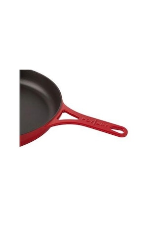 Potart 28 Cm Yuvarlak Düz Tava Parlak Kırmızı Kırmızı