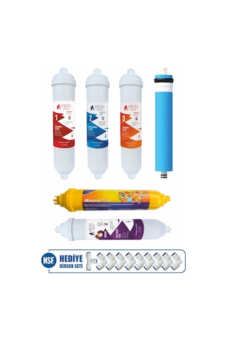 Piksel Aqua 14 Aşamalı Kapalı Kasa Filtre Seti