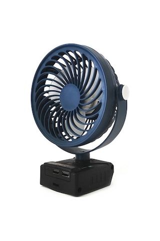 5 Inç 3 Yaprak Fan Masaüstü Lityum Hava Fanı Pratik Zk29xa Mavi