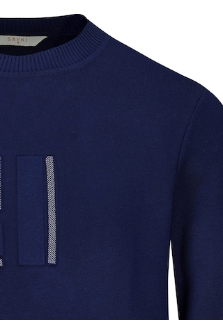 Hatemoğlu İndigo Regular Fit Yarım Balıkçı Yaka Kazak 2982369 Indigo