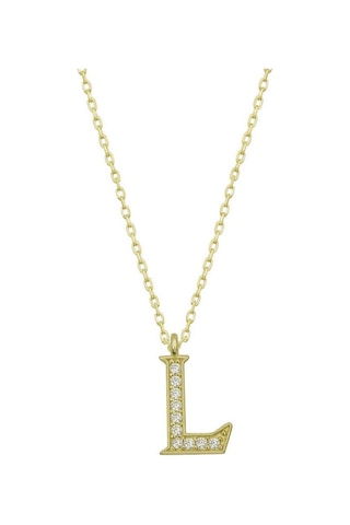 Casera's Gümüş Gold L Harfi Kadın Kolye Csr2184225 Gümüş