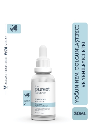 The Purest Solutions Yoğun Nemlendirme ve Dolgunlaştırıcı Serum 30 ML (Hyaluronic Acid %2 + B5)