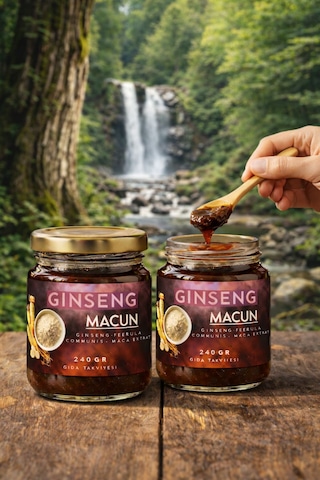 Ginseng, Maca Extract, Tongkat Ali, Panax Içeren Kuvvet Bitkisel Karışımlı Macunu 240 Gr 2li Paket