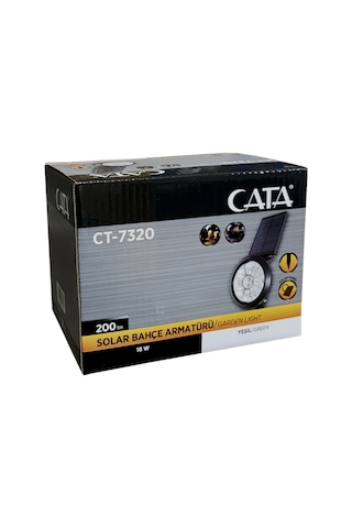 Ct-7320 Solar Bahçe Armatürü 18w Beyaz Işık