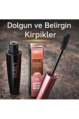 Vıbely Waterproof Maskara Big Volume Kirpik Uzatıcı Dolgunlaştırıcı Siyah 1055