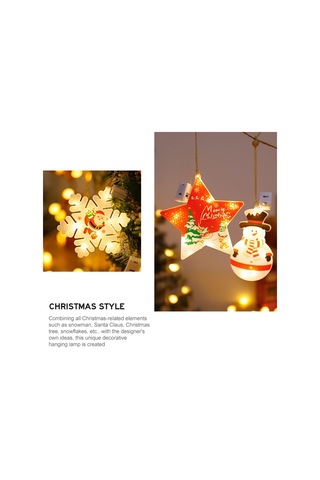 6 İn 1 Led Noel Kolye Dize Işıklar Usb Tatil Dekorasyon Işık Diğer