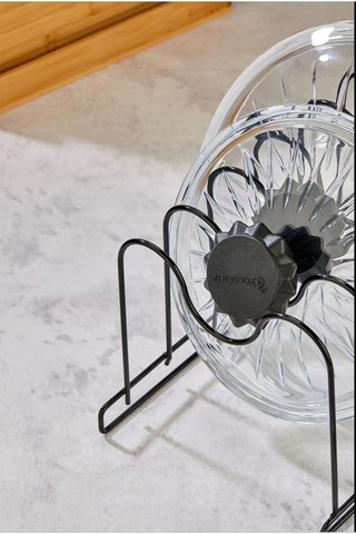 Magic Objects Metal Siyah Tava Ve Tencere Kapağı Düzenleyici Tava Organizeri Siyah