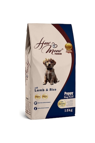 How Meow Yavru Köpek Kuru Maması Kuzulu Ve Pirinçli - 3 Kg