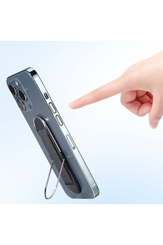 Telefon İçin Standlı Magnetik Yüzük Tutucu Aparat Go Des Gd-g079 4in1 Siyah
