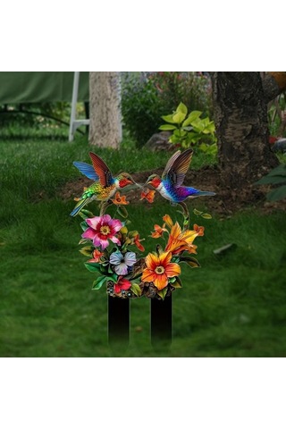 Pazly Kuşlar Homyl Hayvan Düz Dekoratif Çiçek Bahis Bahçe 2d Ga