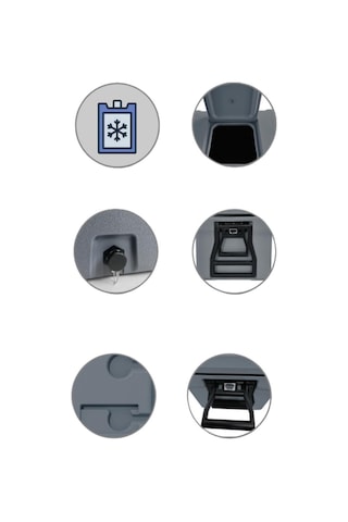 Igloo Coremax 75 Tekerlekli Buzluk 75 Litre Beyaz