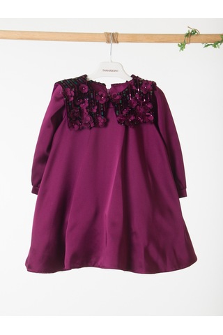 Xo Kids Kız Çocuk Elbise 1-5 Yaş 1675 Mor