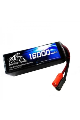 Leopard Power 16000 mAh 14.8V 4S 25C UAV & Multirotor Lityum Polimer Lipo Batarya Pil