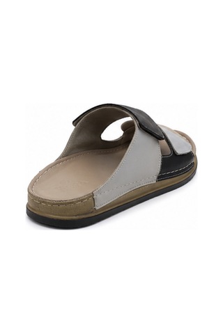 N Napa Shoe Np.305.s.grey Deri Terlik Gri