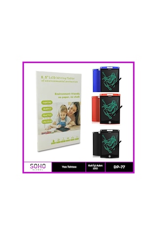Dempower Dp-77 8.5 İnç Çocuk Lcd Yazı Tahtası Kalemli Dijital Resim Ve Çizim Tableti