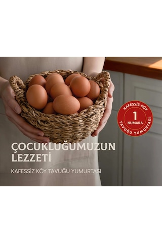 Kafessiz Köy Tavuğu Yumurtası 15 Adet