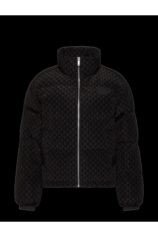 Calvin Klein Lv044e516g Aop Mid Weight Down Puffer Kadın Mont Siyah
