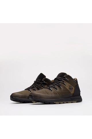 Timberland Sprint Trekker Mid Lace Up Waterproof Erkek Yeşil Bot-4057 Mılıtary Olıve
