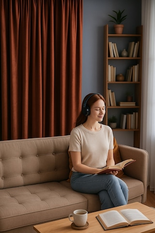 Süet Elit Kadife Dokulu Natural Fon Perde Salon Oturma Odası Yatak Odası Antre Turuncu