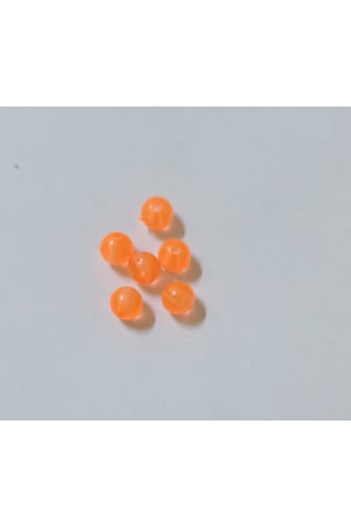 Silikon Boncuk Soft 100 Adet 6 Mm Turuncu
