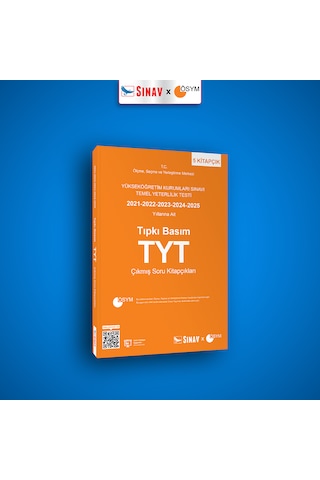 Sınav Yayınları Tyt Tıpkı Basım Son 5 Yıl Çıkmış Soru Kitapçıkları