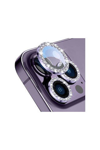 Buff Apple Uyumlu iPhone 14 Pro / 14 Pro Max Diamond Lens Koruyucu
