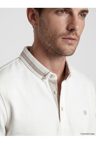 Lcwaıkıkı Classic Beyaz Polo Yaka Erkek Sweatshirt