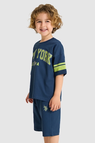 U.s. Polo Assn. Erkek Çocuk Koyu İndigo Pijama Takım 50326860-vr089