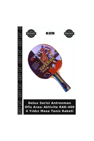 Delux Serisi Antrenman Ofis Arası Aktivite Rak-400 4 Yıldız Masa Tenis Raketi