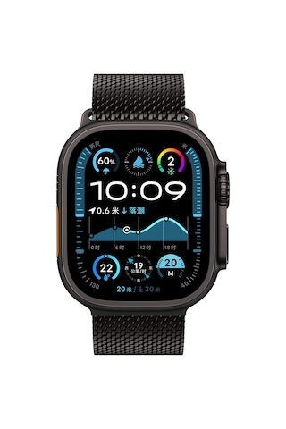 Apple Uyumlu Watch Ultra 1 / 2 49mm Kordon Titanyum Kelebek Klipsli Milano Loop 121