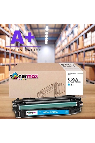 Hp 655a Cf451a Mavi Uyumlu Toner A Plus / Color Laserjet Enterprise M652 / M653 / Mfp M681 / M682