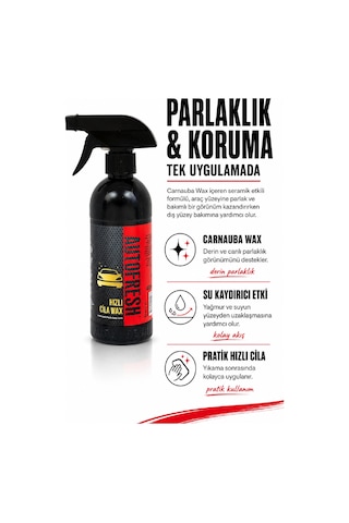 Autofresh Araç Seramik Etkili Hızlı Cila 410 ML + Sünger