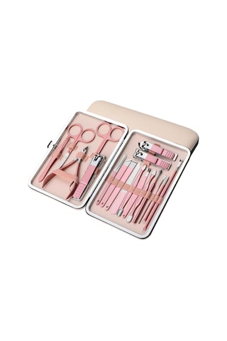 Ayt Sunup Sn-27097 Paslanmaz Çelik 18in1 Profesyonel Manikür Tırnak Bakım Seti