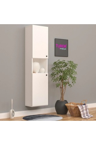 Havai Çok Amaçlı Banyo Dolabı Mdf Beyaz