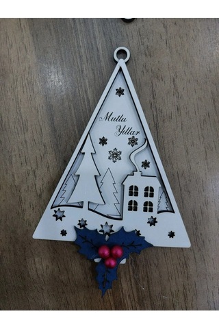 Lavanta Tasarım Yeni Yıl Süsü Ağaç Süsleri Çam Ağacı Beyaz