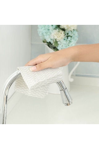 Ranyeek Ev Temizlik Bezi: Tek Kullandım Atılan, Yağ Tutmayan, Suyu Emici, Mutfak Ve Restoran Uygun, Gri Renkli Non-woven Mop