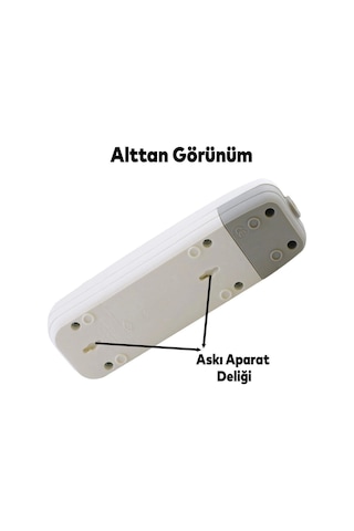 3'lü Grup Priz Topraklı Klemensli Kablosuz